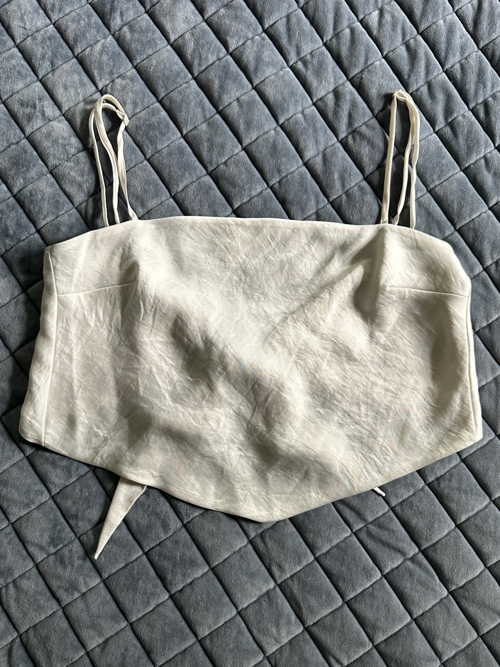 Aritzia Sunday Best Cream Crop Top